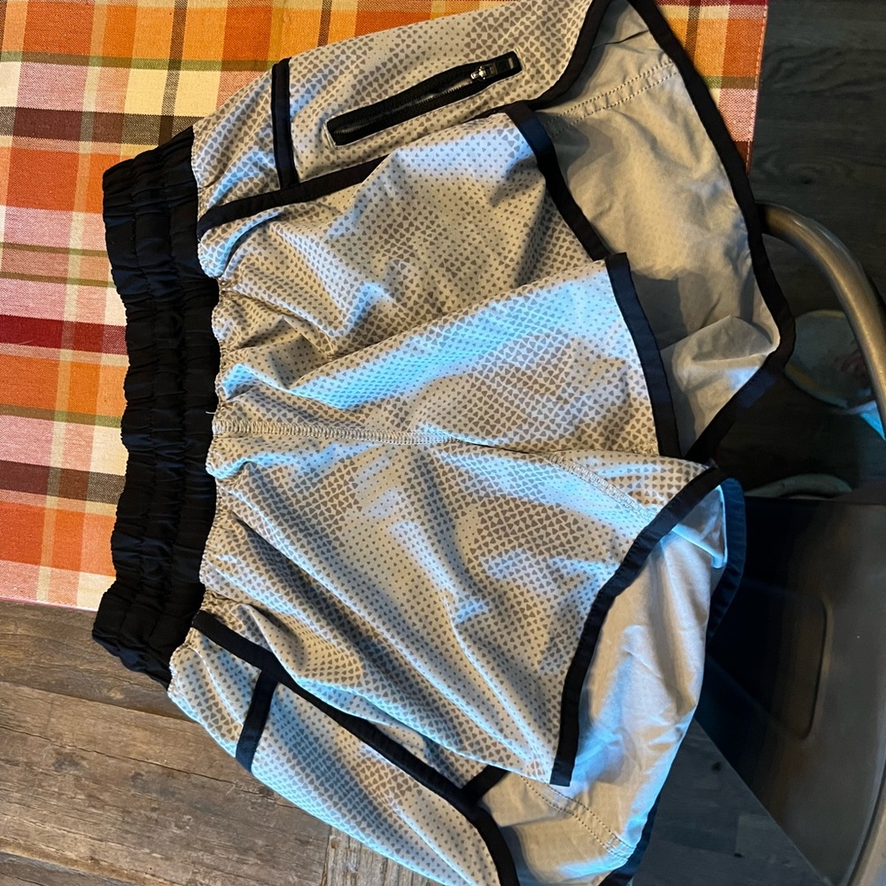 lululemon athletica Gray and Black Athletic Shorts